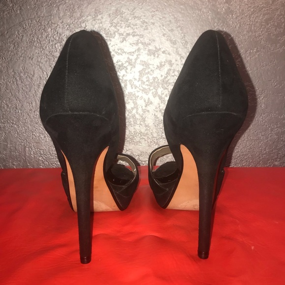 Zara Open Toe Suede stiletto heel - Picture 6 of 7